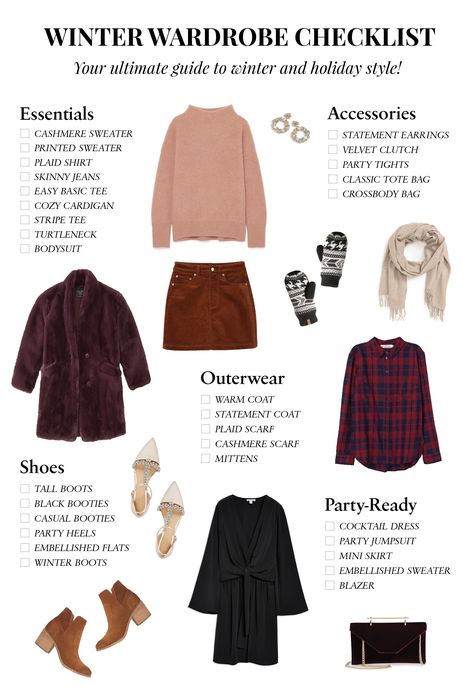 Your Winter Wardrobe Checklist + Guide to Holiday Attire - Liz Adams of Hello Adams Family #holidaystyle #winteroutfit Winter Clothes List, Winter Clothes Checklist, Liz Adams, Montana Winter, Wardrobe Checklist, Trendy Winter Fashion, Christmas Attire, Best Winter Coats, Holiday Clothes