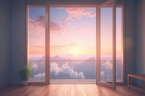 Free photo window with surreal and magic... | Free Photo #Freepik #freephoto #window-view #house-window #inside #window Gacha Window Background, Window Anime Background, Anime Window Background, Wallpaper Windows 10 Full Hd Aesthetic, Windows Wallpaper Desktop Backgrounds Hd, Windows Background Aesthetic, Windows Wallpaper Desktop Backgrounds, Anime Window, Background Windows