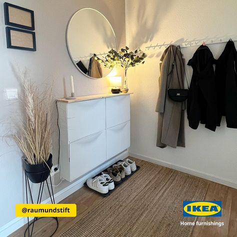 Make way for a great entryway. Perfect for petite spaces, TRONES shoe cabinet and storage keep your kicks in line and your entrance clutter-free. Plus, they're the perfect landing spot for your everyday carry. Share your stories of #IKEALifeAtHome and stand a chance to get featured on our page. #IKEA #Gharaajao #OrganisingIsAwesome Ikea Trones Entryway, Trones Shoe Cabinet, Ikea India, Ikea Shoe Storage, Shoe Storage Hacks, Ikea Shoe Cabinet, Diy Lamp, Shoe Cabinet, Clutter Free