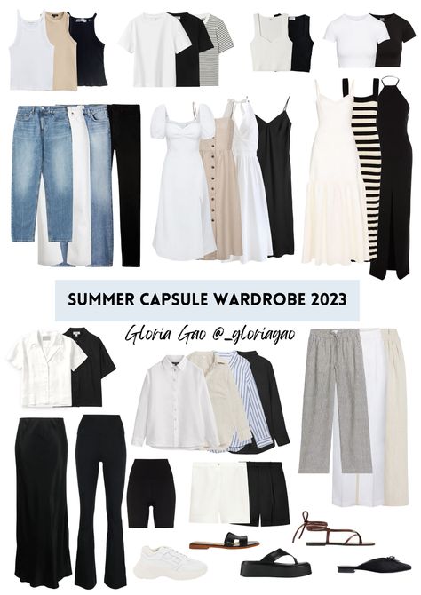 40-piece capsule wardrobe for summer. Details of each items can be found in my YouTube video! Summer Outfits Wardrobe Capsule, Modest Wardrobe Staples, Clean Girl Spring Capsule Wardrobe, Capsule Wardrobe Women Summer, Elegant Capsule Wardrobe Minimal Chic, Dress Capsule Wardrobe Minimal Classic, Summer Modest Capsule Wardrobe, Elegant Capsule Wardrobe Summer, Minimal Capsule Wardrobe Summer