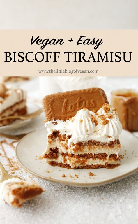 Christmas Vegan Recipes, Biscoff Tiramisu, Vegan Christmas Desserts, Vegan Thanksgiving Dessert, Christmas Vegan, Biscoff Recipes, Vegan Tiramisu, Biscoff Biscuits, Vegan Party Food