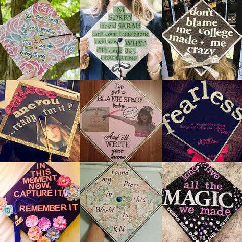 Taylor Swift Graduation Cap Ideas Long Live Taylor Swift Graduation Cap, Taylor Swift Cap And Gown, Cap Ideas For Graduation Taylor Swift, Taylor Swift Themed Grad Party, Senior Cap Ideas Taylor Swift, Graduation Cap Decoration Taylor Swift, Better Late Than Never Graduation Cap, High School Musical Grad Cap, High School Grad Cap Ideas Taylor Swift