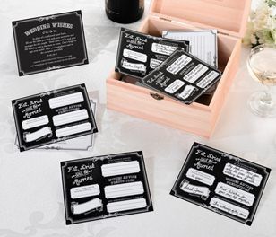 48 x Black Wishes Cards. Stickers Emoji, Wedding Reception Guest, Tie The Knot Wedding, Lillian Rose, Best Wishes Card, Reception Bride, Cocktail Hour Wedding, Reception Party, Advice Cards