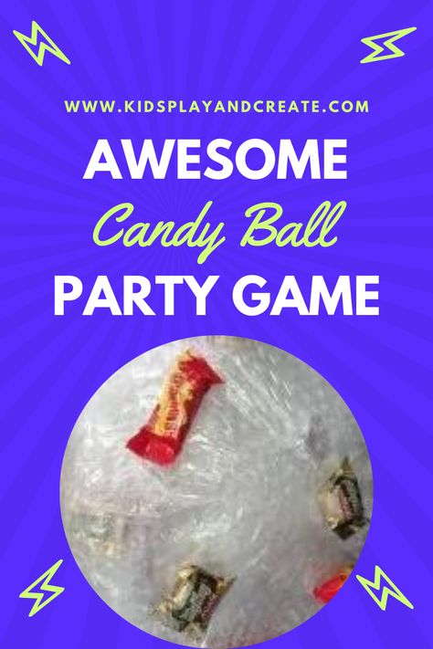 Planning a party for kids, tweens, teens, or the family? Looking for a fun and exciting game for all to enjoy? Look no further. This candy ball bubble wrap party game is a crowd-pleaser. This interactive game is perfect for children of all ages, combining the thrill of anticipation with the sweetness of candies. Get ready to witness endless giggles and create cherished memories as kids unwrap layers upon layers of colorful surprises. #bestpartygames #kidspartygames #candyball Candy Ball Game, Candy Party Games, Olympic Games For Kids, Game Gem, Bubble Games, Kid Surprise, Balloon Games, Games To Play With Kids, Candy Balls