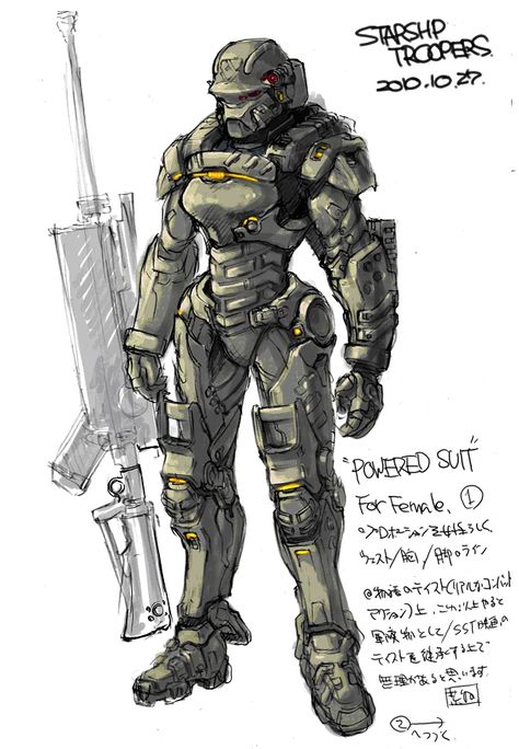 Power Suit | Starship Troopers Wiki | Fandom Halo Armor, Futuristic Armor, Power Armour, Futuristic Armour, Starship Troopers, Mech Suit, Sci-fi Armor, Military Armor, Future Soldier