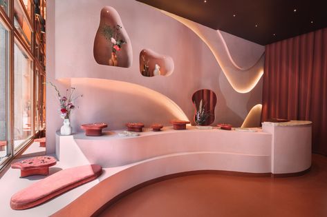 Moroccan Tent, Light Pink Walls, Dekorasi Kamar Tidur, Home Luxury, Retail Interior, Interior Modern, Retail Space, Immersive Experience, Shop Interior