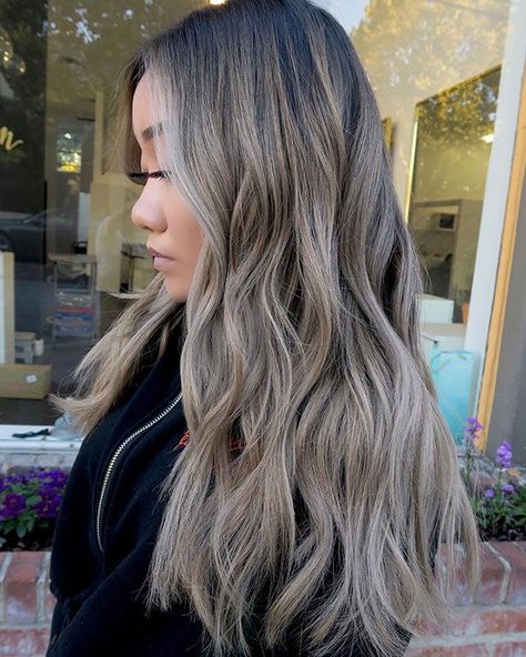 Blonde Balayage Asian, Balayage Asian, Balayage Asian Hair, Blonde Asian Hair, Highlights Brown Hair Balayage, Medium Brunette Hair, Ash Balayage, Blonde Asian, Ash Blonde Balayage