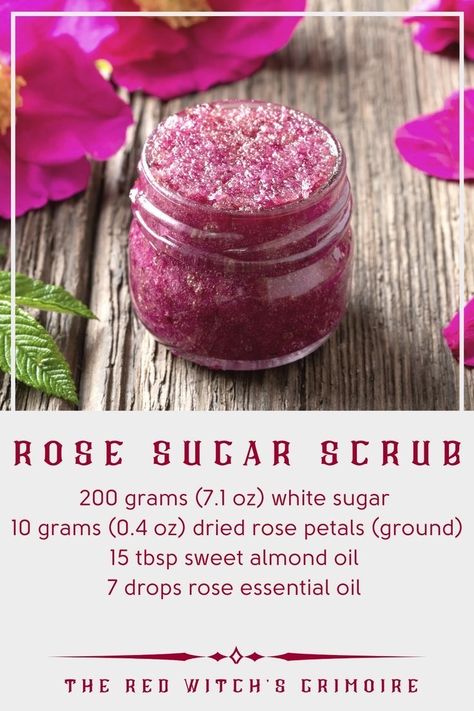 Rose Sugar Scrub, Body Scrub Homemade Recipes, Body Skin Tightening, Diy Sugar Scrub Recipe, Săpunuri Handmade, Body Scrub Recipe, Helpful Advice, Skincare Selfcare, Sugar Scrub Homemade