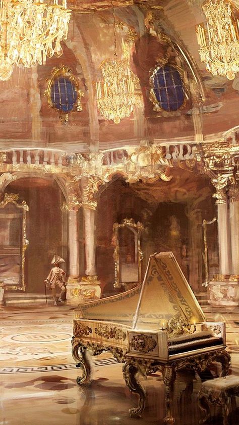 Ballroom Aesthetic, Castle Aesthetic, Rennaissance Art, Gold Aesthetic, Aesthetic Painting, Ethereal Art, Classical Art, Old Art, Gold Paint