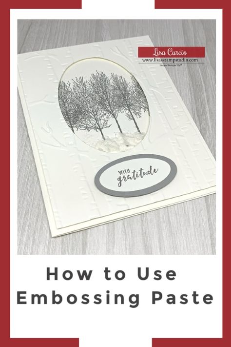 Handmade Cards For Friends, Feel Better Cards, Embossing Paste, Winter Woods, Card Making Videos, Card Making Tips, Beautiful Christmas Cards, Step Cards, Homemade Christmas Cards