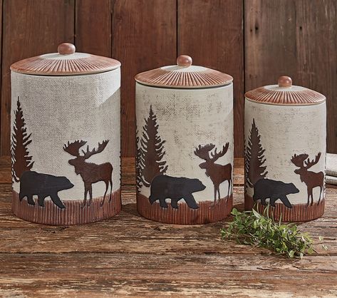 3 Piece Kitchen Canister Set, Ceramic Kitchen Canister Sets, Ceramic Kitchen Canisters, Ceramic Canister Set, Ceramic Canisters, Kitchen Canister Set, Ceramic Canister, Utensil Crock, Park Designs