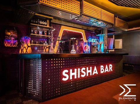 Shishalounge Design Outdoor, Shishalounge Design, Bar Club Design, Sisha Bar, Nargila Bar, Store Moodboard, Club Design Interior, Front Window Design, Sport Bar Design