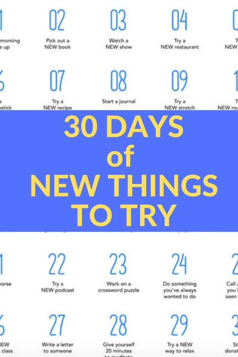 30 Days of New Things to Try for 2020 - Here's to a NEW YEAR! Here is a list of new things to try in 2020! Make sure you try new things and embrace new opportunities! #Challenge #30Days #NewYear #Newyear2020 Try Something New Challenge, Health And Fitness Aesthetic, Sanity Quotes, Bored Ideas, Game Room Home, Thigh Challenge, Reading Quote, Home Game Room, Aesthetic Reading