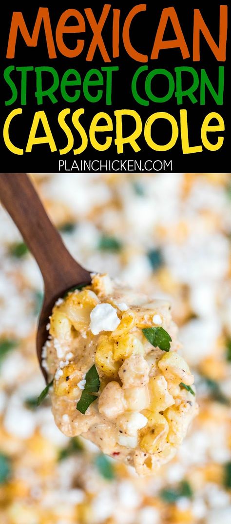 Mexican Street Corn Casserole, Street Corn Casserole, Mexican Corn Recipes, Mexican Street Corn Recipe, Simple Sides, Street Corn Recipe, Cultured Food, Mexican Appetizers, Mexican Street Corn Salad