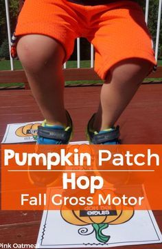 Fall Gross Motor Game - Pumpkin Patch Hop. Fun way to get in brain breaks and movement with an autumn theme! Pumpkin Lesson Plans, Pumpkin Lessons, Pumpkins Preschool, October Lessons, Fall Lesson Plans, Gross Motor Activity, Pumpkin Activities, Fall Preschool Activities, Fall Lessons