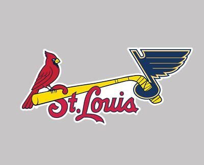 Premium St. Louis Blues Cardinals Combo Sport Teams Logo Vinyl Sticker Decal Wall, Home Decor St Louis Blues Logo, Stl Cardinals Baseball, St Louis Blues Hockey, St Louis Art, Blues Hockey, St Louis Cardinals Baseball, Stl Cardinals, New Technology Gadgets, Sports Team Logos