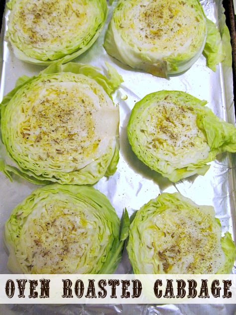 Cooking Cabbage In Oven, Roasted Cabbage Recipes Ovens, How To Cook Cabbage In The Oven, Cabbage Baked In Oven, Baked Cabbage Slices, Cabbage Slices In Oven, Cabbage Stakes, Cabbage Steaks In Oven, Oven Cabbage