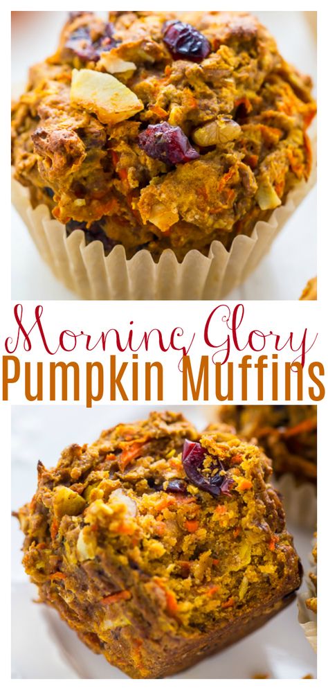 Pumpkin Morning Glory Muffins - Baker by Nature Pumpkin Background Wallpapers, Pumpkins Wallpaper, Ella Vegan, Morning Glory Muffins Recipe, Morning Muffins, Muffins Pumpkin, Pumpkin Recipes Dinner, Pumpkin Background, Glory Muffins