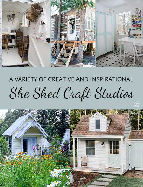 She Shed Ideas To Use As A Craft Studio – Rustic Crafts & Chic Decor Upcycling, She Shed Craft Organization Ideas, Glam She Shed, She Shed For Crafting, She Shed Bakery, She Sheds Ideas Interior, Rustic She Shed Interior Ideas, Shed Craft Room Ideas, She Shed Ideas Interior Craft Rooms