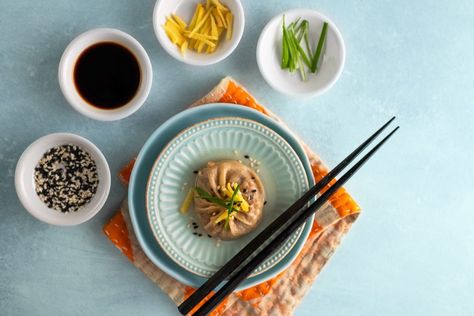 Vegan Xiao Long Bao Recipe from Bob's Red Mill! Vegan Xiao Long Bao, Xiao Long Bao Recipe, Bao Recipe, Textured Vegetable Protein, Xiao Long Bao, Fancy Breakfast, Veggie Sausage, Hello Fresh Recipes, Breakfast Wraps