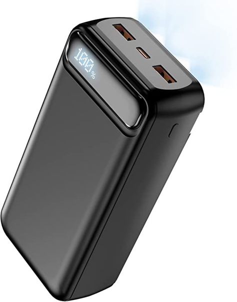 Power Bank 50000mAh POIYTL 22.5W Fast Charging Portable Charger with Flashlight, 3 Outputs & 2 Inputs Huge Capacity External Battery Pack for iPhone, Samsung, iPad etc Power Bank Design, Desk Gadgets, Samsung Ipad, Computer Diy, Steel Architecture, Samsung Galaxy Phones, Power Bank Charger, Battery Bank, Portable Power Bank