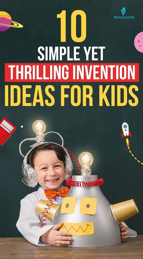 Thomas Alva Edison said, “The greatest invention in the world is the mind of a child.” Childhood is the peak of imagination. If your child is a master of DIY projects or is just learning to simplify complex tools, it reflects their interest in innovation and creativity. Elementary School Invention Projects, School Innovation Ideas, Student Inventions Projects, Kid Inventors Day Activities, 3rd Grade Invention Project Ideas, Preschool Inventions Theme, Famous Inventors Project, Innovative Project Ideas, Time Projects For Kids