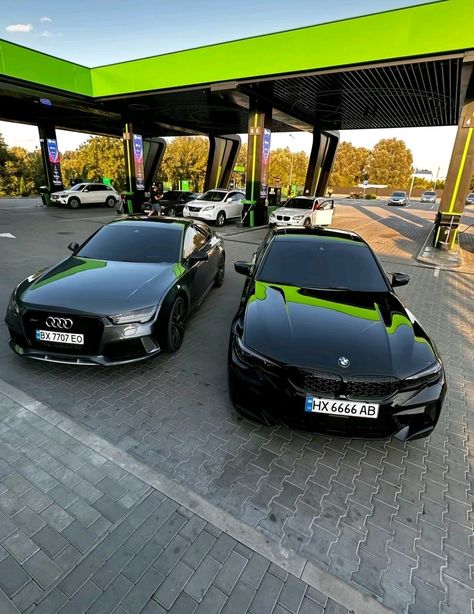 Bmw And Audi Together, Audi And Bmw, Matching Cars, Luxury Cars Audi, Car Poses, Bmw I, Bmw Wallpapers, Bmw Audi, Toyota 4x4