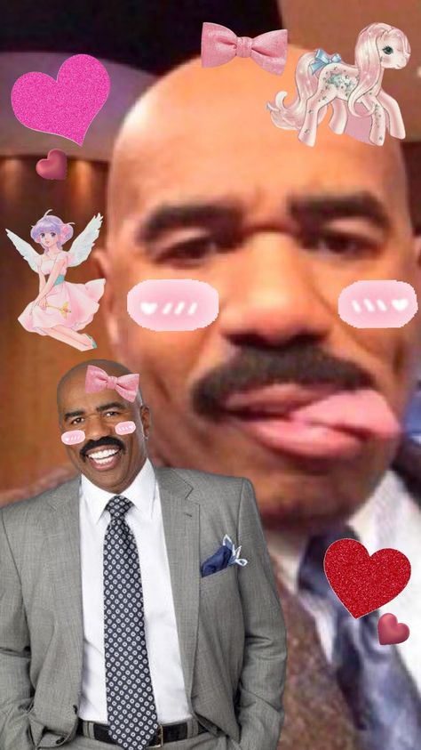 Steve Harvey #kawaii #steveharvey #cute #silly #aesthetic #adorable #love #awww Steve Harvey Aesthetic, Steve Harvey Memes Face, Steve Harvey Costume, Silly Aesthetic, Aesthetic Queen, Team Edward, Reaction Face, Steve Harvey, Very Funny Pictures