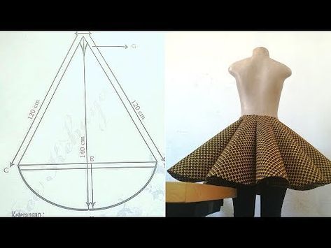 PANELED CIRCLE SKIRT PATTERN TUTORIAL [ CHICHI DESIGNS ] - YouTube Pola Rok, Circle Skirt Pattern, Circle Designs, Circle Skirts, Skirt Tutorial, Pattern Skirt, Trendy Skirts, Couture Mode, Skirt Patterns Sewing