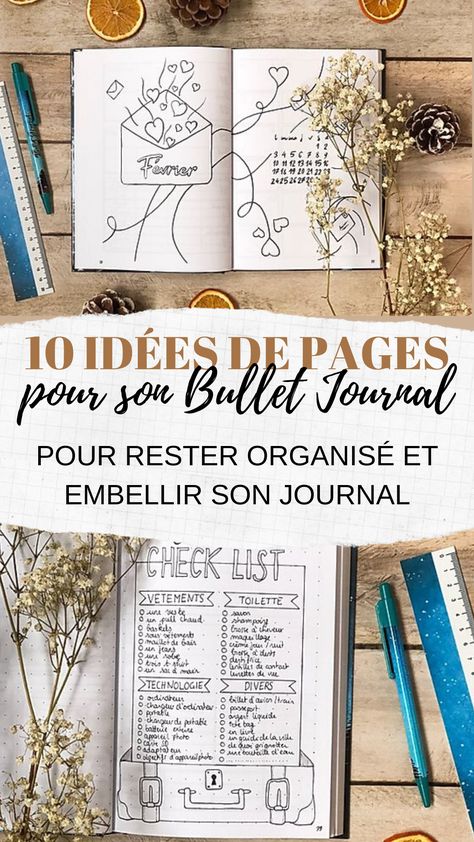 BuJo : 10 idées de pages pour remplir et organiser son Bullet Journal. Check-list organisation, agenda, list voyage, to-do list, calendrier, tracker ménage, suivi du budget... #bujo #bulletjournal #bullet #journal #diy #doityourself #dessin #inspiration #organisation #idées #blog #blogueuse Budget Bujo, Grandma Journal, Journal D'inspiration, Do List, Bullet Journal 2020, Diy Agenda, Organization Bullet Journal, Agenda Organization, Journal Diy