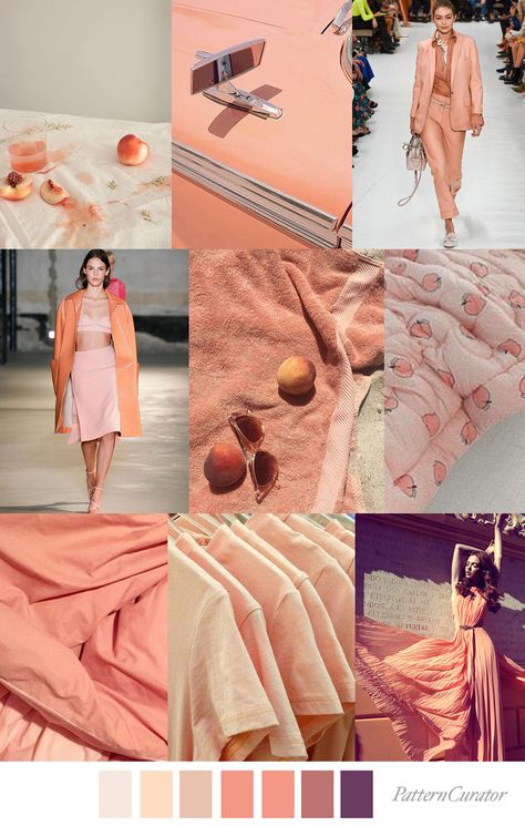 PEACH PLEASURE by Pattern Curator (SS20) Pattern Curator, Fashion Trending Moodboard, Print And Pattern, Color Trends Fashion, Leopard Gecko, Mood Board Design, Womens Leggings, Mood Board Fashion, Color Inspo