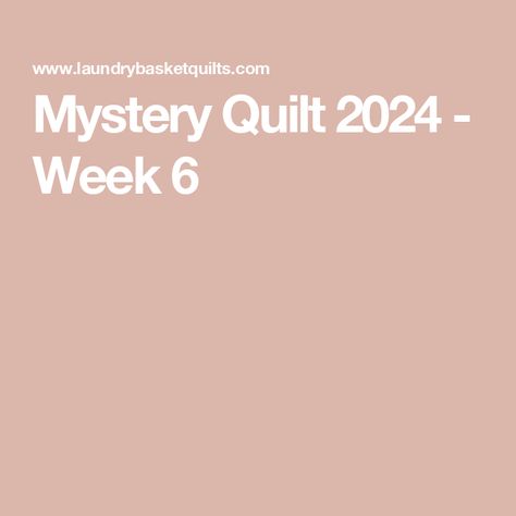 Mystery Quilt 2024 - Week 6 Mystery Quilt Patterns, Berry Garden, Learn And Play, Aurifil Thread, Hand Sewing Needles, Mystery Quilt, Play Together, Sewing Baskets, Leftover Fabric