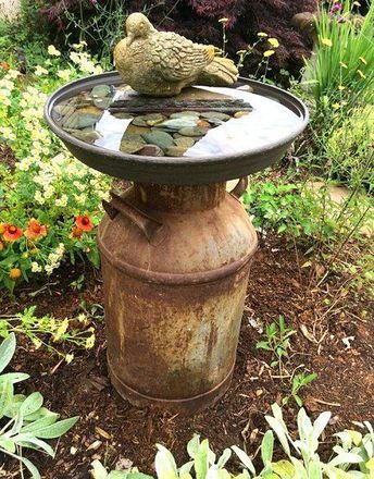 Bird baths homemade