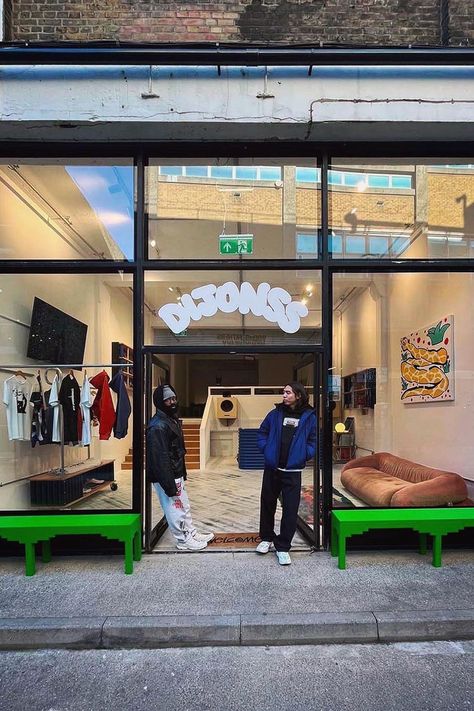 Bone Soda To Open New DIJONSS Creative Space | Hypebeast Warehouse Store Design, Vintage Shop Design, Streetwear Store Design, Cool Store Design, Store Set Up Ideas, Clothing Brand Studio, Concept Store Ideas, Creative Spaces Studio, Clothing Shop Interiors