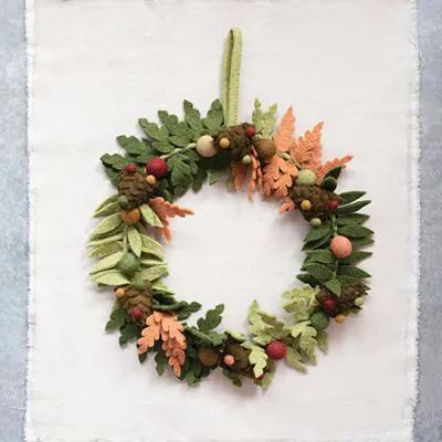 A FORAGED HOLIDAY | Shop Sales Events Antique Farmhouse Herb Wedding, Joy Wreath, Felt Wreath, Lavender Wreath, Felt Leaves, Cozy Reading, Easter Holidays, Antique Farmhouse, Holiday Wreaths