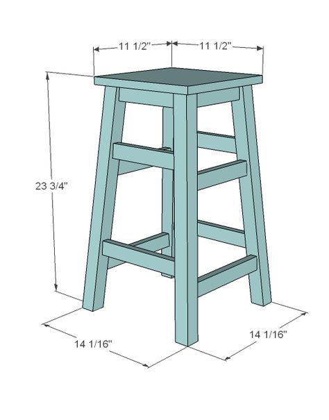 Simplest Stool - make the legs any size you need for the space... Simple Stool, Diy Bar Stools, Diy Stool, Kursi Bar, Into The Wood, Wood Bar Stools, Diy Bar, Diy Holz, Wood Stool