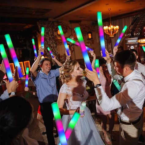 Foam Glow Sticks, Wedding Concert, Glow Stick Wedding, July Background, Glow Stick Party, Led Light Stick, Glow Party Supplies, Grown Up Parties, Party Favors For Adults