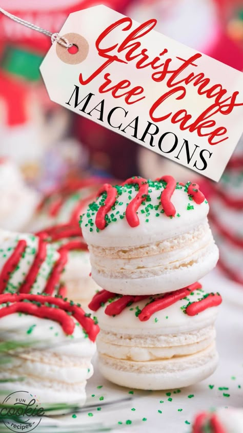 Christmas Macarons Flavors, Macroons Recipe, Sabbat Recipes, Mom Desserts, Christmas Macaron, Macaroons Christmas, Easy Macaroons Recipe, Sweet Business, French Macaroon Recipes