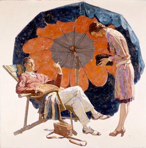 Saul Tepper Saul Tepper, Sitting Painting, Dean Cornwell, American Illustration, Art Painting Gallery, Classic Paintings, Big Art, Traditional Paintings, 판타지 아트