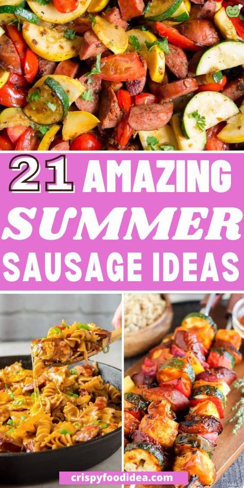 What To Do With Summer Sausage, Rope Sausage Recipes, Venison Summer Sausage Recipe, Hot Sausage Recipes, Grilled Sausage Recipes, Beef Sausage Recipes, Summer Sausage Recipes, Easy Sausage Recipes, Turkey Sausage Recipes