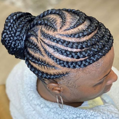 50 Jaw-Dropping Braided Hairstyles to Try in 2020 - Hair Adviser Cornrow Updo, Cornrow Updo Hairstyles, Braided Bob, Best Braid Styles, Black Hair Updo, French Braid Updo, Black Hair Updo Hairstyles, Lemonade Braids, Hair Braiding Styles