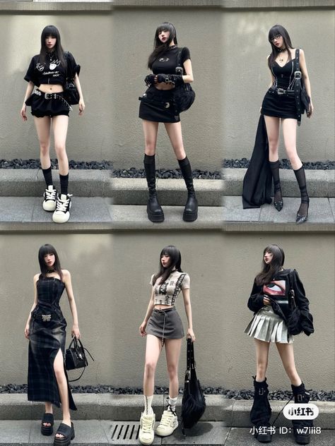 Platform Boots Outfit, Ocean Ideas, Halloween Trends, Women Portrait, Preformance Outfits, Fabulous Fall, Couple Poses, Kpop Fashion Outfits, Edgy Outfits