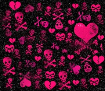 SKULL WALLPAPER Emo Skull Wallpaper, Emo Backgrounds, Emo Skull, Girly Skull, Pink Emo, Scene Wallpaper, Scene Background, Emo Wallpaper, Skull Pattern