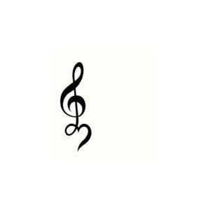 I love this design for a tattoo. I love music! Music Tattoo Designs, Note Tattoo, Jeezy, Geniale Tattoos, Music Tattoo, Music Tattoos, Wolf Tattoos, Treble Clef, Musical Note