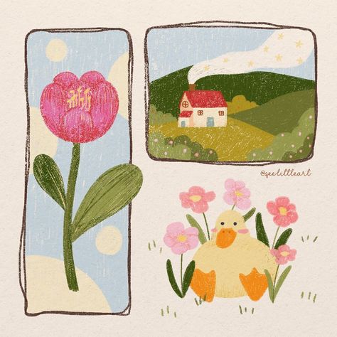 All Posts • Instagram Cute Small Illustration, Cute Cottage Illustration, May Illustration, August Drawing, Cottagecore Illustration, Small Illustrations, Cute Illustrations, Keramik Design, Art Prompts