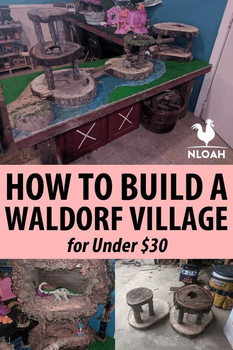 We show you step by step how we built a super-adorable Waldorf-style from scratch, out of mostly wood. Photos and videos included. #DIY #toys #waldorf #homesteading #homeschooling Waldorf Crafts Diy, Waldorf Toys Diy, Waldorf Woodworking, Diy Waldorf Toys, 4x4 Projects, Waldorf Curriculum, Waldorf Crafts, Waldorf School, Toys By Age