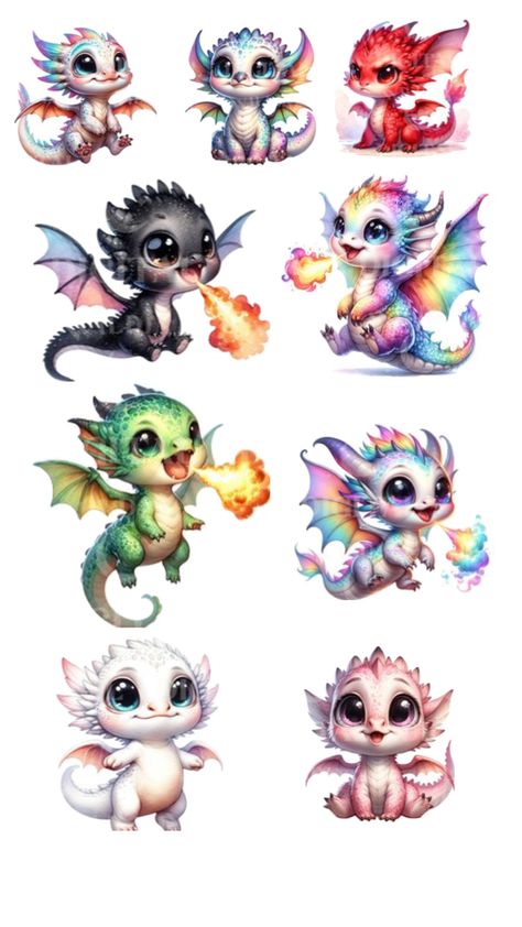 Toothless Dragon Tattoo, Baby Dragon Tattoos, Baby Dragons Drawing, Baby Dragon Art, Chibi Dragon, Cute Dragon Drawing, Flower Drawing Design, Animated Animals, Animal Magic