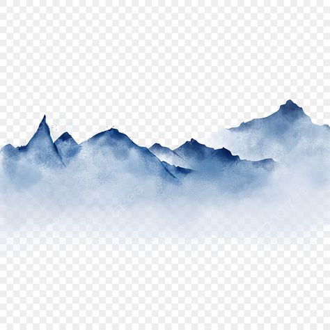 Blue Mountains Painting, Mountains Graphic Design, Van Wallpaper, Mountain Element, Watercolor Graphic Design, Mountain Png, Mountain Texture, Blue Clipart, Mountains Watercolor