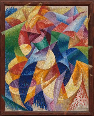 Futurist Painting, Gino Severini, Umberto Boccioni, Art Mini Toile, Art Unit, Simple Paintings, Futurism Art, Peggy Guggenheim, Istoria Artei