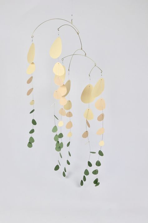 Excited to share the latest addition to my #etsy shop: Kinetic Mobile #28 Eucalyptus Cream Arch Structure, Kinetic Mobile, Forest Green Color, Mobile Art, Neutral Interiors, Hanging Mobile, Etsy Fashion, Spring Decor, Forest Green